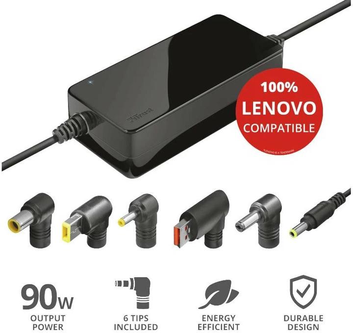 Immagine prodotto Trust Alimentatore 90 W Maxo per notebook Lenovo (90 W)