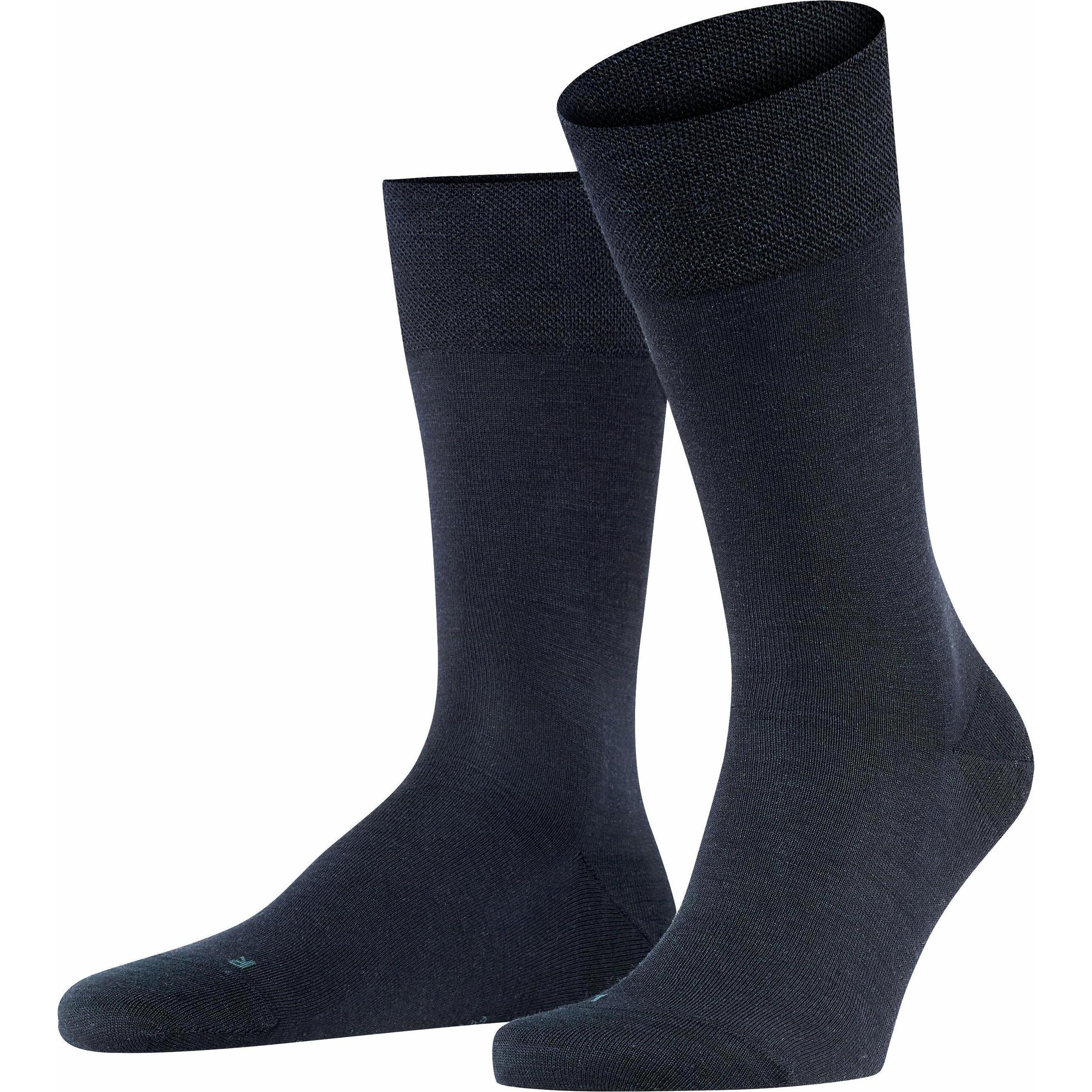 Falke, Herren, Socken, Socken Klassisch Bequem sitzend, Blau, (Einzelpack, 43 - 46)