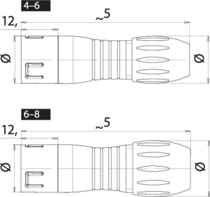 Productafbeelding Schubiger Binder 99 9133 462 12 Subminiatuur ronde stekker Stekker, recht Totale polza