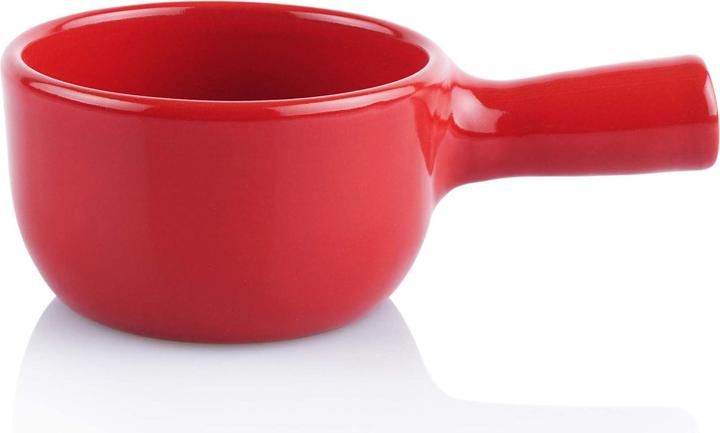 Produktbild Geschenkkörbe CH Mini Caquelon Keramik rot 12 cm