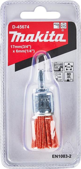 Produktbild Makita Zubehör D-45674 Bürste 6 x 17 mm Nylon K80 (80)