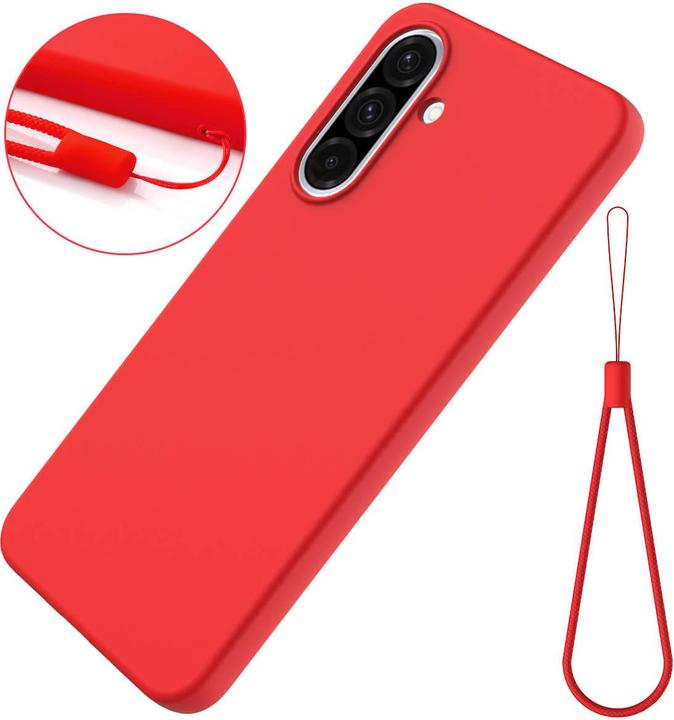 Produktbild Cover-Discount Galaxy A37 Silikon Gummi Hülle mit Riemen (Samsung Galaxy A37)