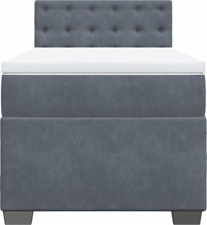 Produktbild vidaXL Bo x springbett mit Matratze 140 x 200 cm Samt (140 x 200 cm)