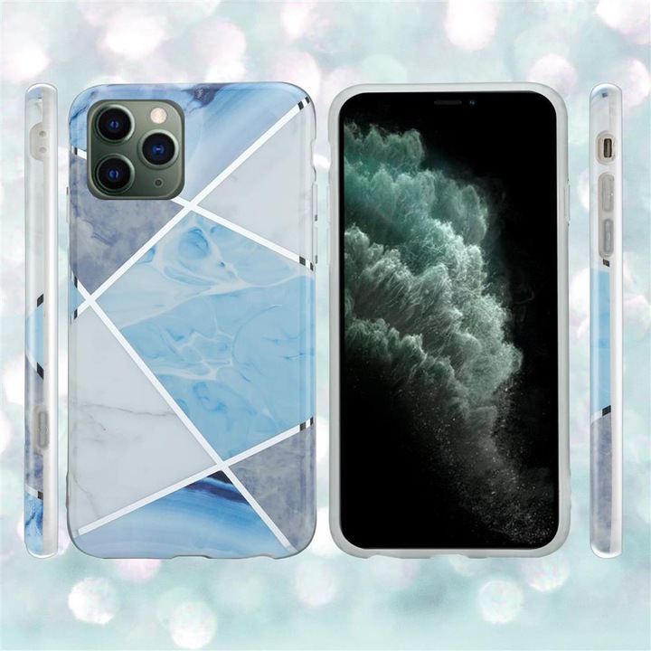 Produktbild Cadorabo IMD TPU Bunter Marmor Cover (Apple iPhone 12 mini)