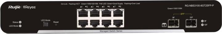 Produktbild Ruijie SWITCH REYEE RG-NBS3100-8GT2SFP-P 5-PORT 10/100 MBPS DESKTOP SWITCH (8 Ports)