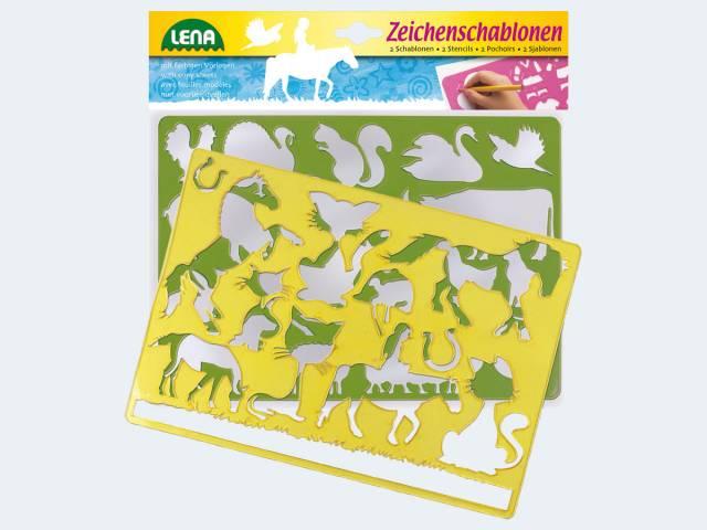 Immagine prodotto Lena Stencil di disegno cavalli e gatti