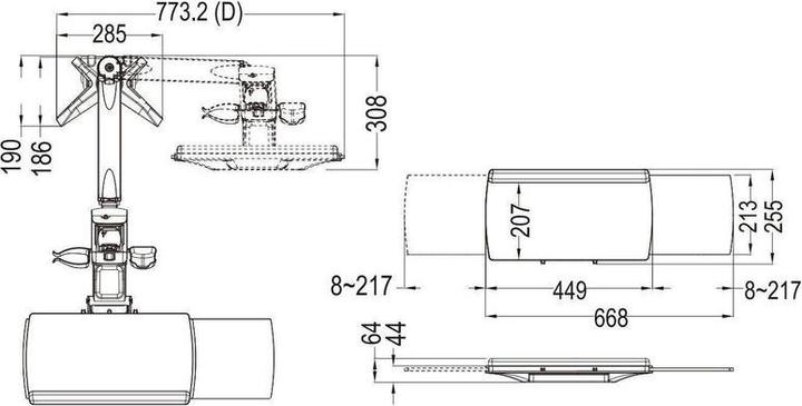 Actual product image Multibrackets Flex Desk Workstation (27", 8 kg)