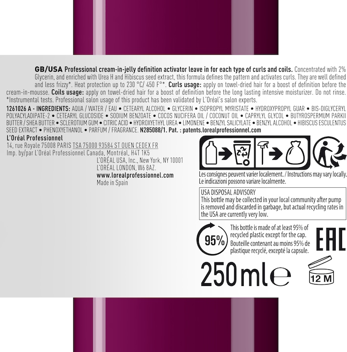 Immagine prodotto L'Oréal Professionnel Curl Expression (Crema per capelli, 250 ml)