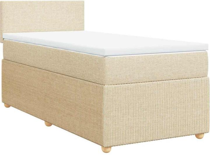 Produktbild VidaXL Bo x springbett mit Matratze 90 x 190 cm Stoff (90 x 190 cm, 90 x 190 cm)