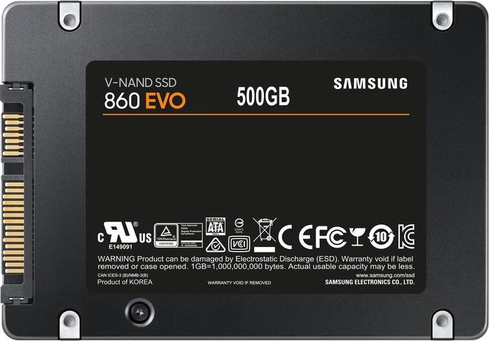 Actual product image Samsung 860 EVO Basic (500 GB, 2.5")