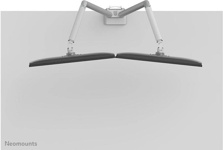 Actual product image Neomounts table mount duo 100x100 9kg/17-32"/silver/fully moveable (Table, 32", 9 kg)