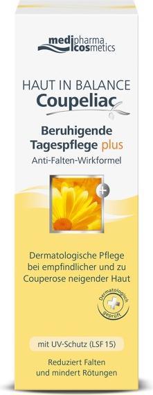 Actual product image Medipharma cosmetics Skin in Balance Coupeliac Soothing Day Care plus, 50 ml Cream (50 ml, Day cream, SPF 15)