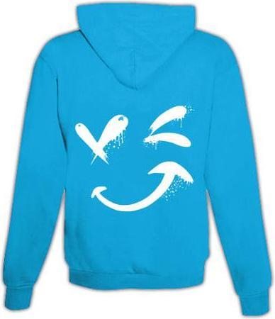 Immagine prodotto Schwesternuhr Felpa con cappuccio Smiley Wink Unisex (XXL)