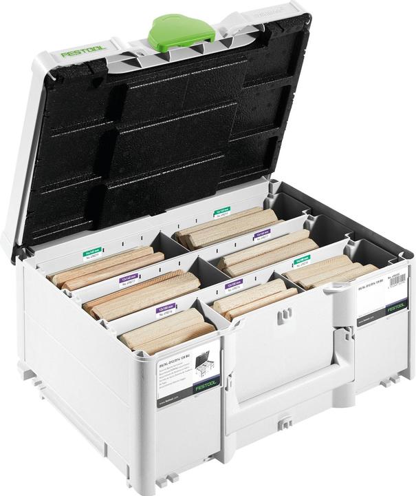 Actual product image Festool DOMINO XL Dowel Beech DS/XL D12/D14 128 BU (128 pcs.)