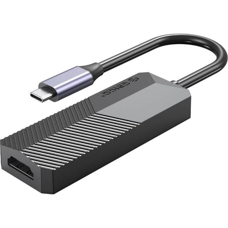 Orico Hub stazione 2x USB+HDMI+USB-C (USB-C, 4 porte), Docking station + Hub USB, Grigio