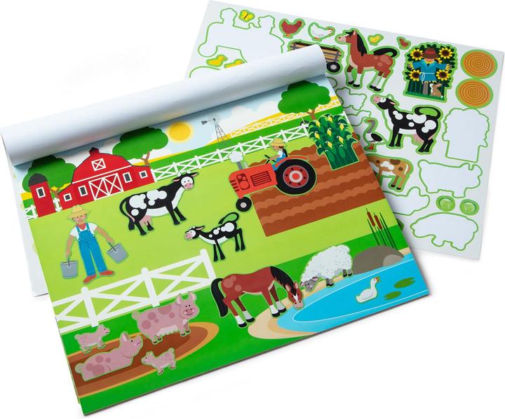 Produktbild Melissa & Doug Melissa Reusable Sticker Pad - Habitats (150 Sticker)