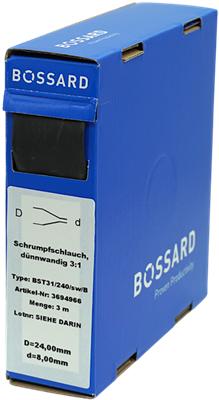 Schrumpfschlauch-Box 24:8mm schwarz 3m (3 x)