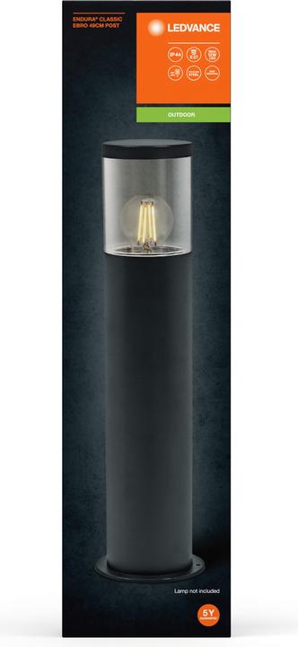Produktbild Ledvance Endura Classic Ebro 49cm E27 Dark Gray (E27, IP44)