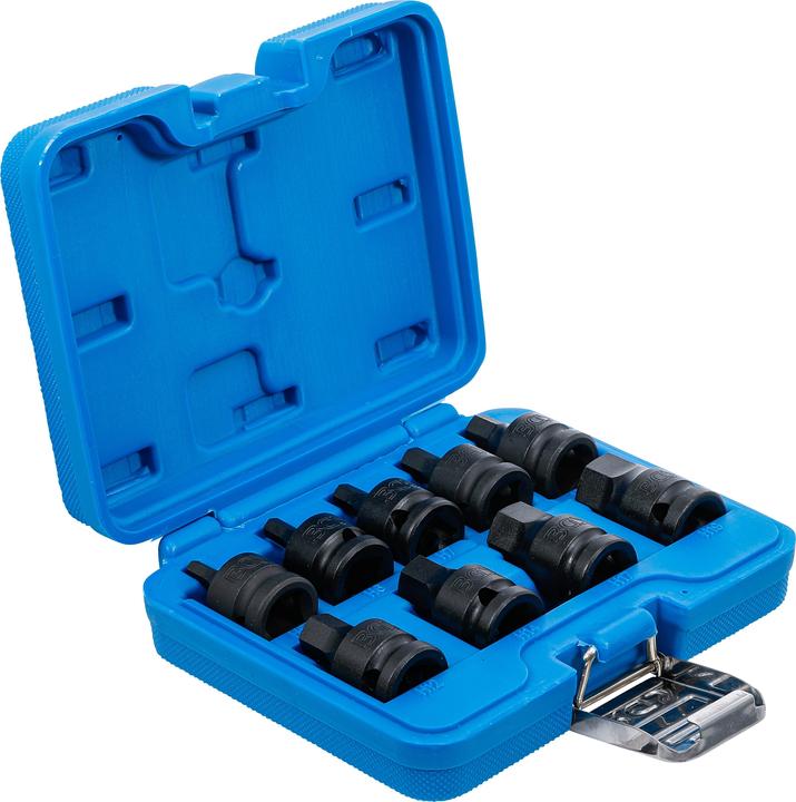 Produktbild BGS Kraft-Bit-Einsatz-Satz Antrieb Innenvierkant 12,5 mm (1/2") Innensechskant 5 - 19 mm 9-tlg. (Innensechskant 5 - 19 mm)