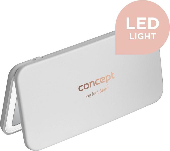 Actual product image Concept - Cosmetic pocket mirror with LED lighting white KZ2010