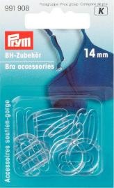 Immagine prodotto Prym Accessori per reggiseno, trasparente 14 mm, scheda 10 pezzi, plastica