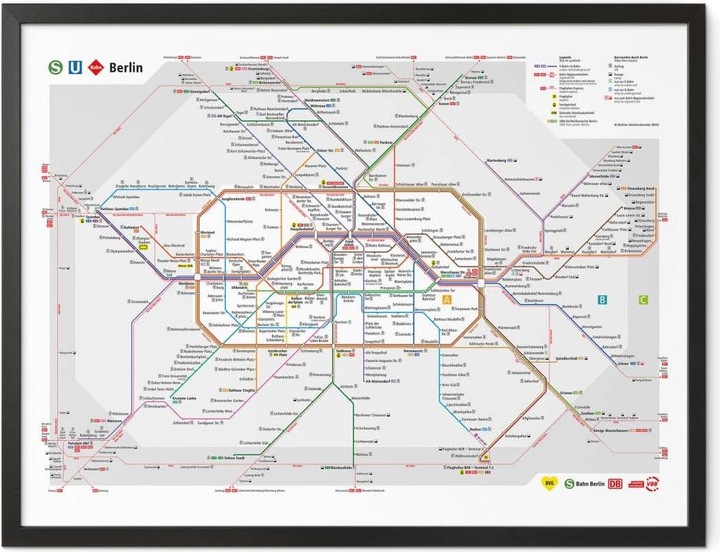 Actual product image BVG Berlin - Berlin Network (60 x 50 cm)