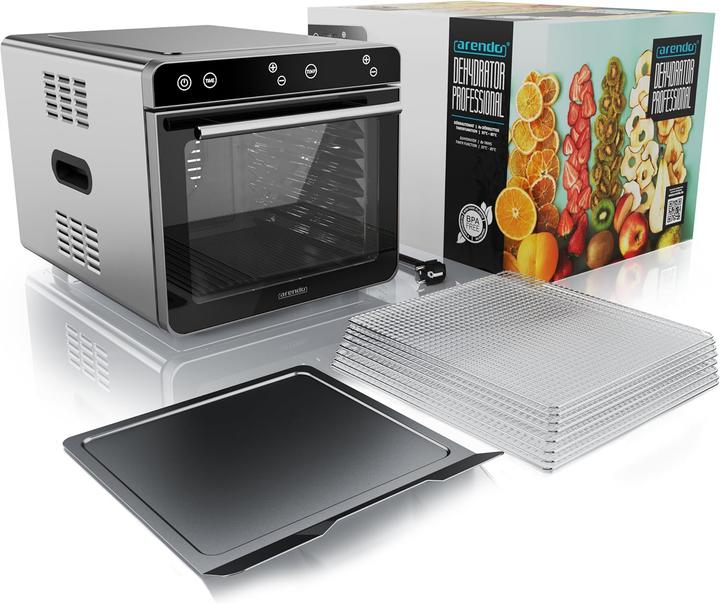 Produktbild Arendo Dörrautomat mit 8 Edelstahlgittern (700 W, 35°-85°C)