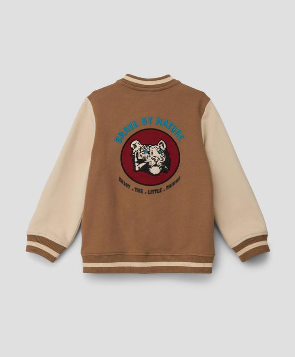 Produktbild s.Oliver Sweatshirt Jacke Sweatshirtjacke im College-Style (128, 134)