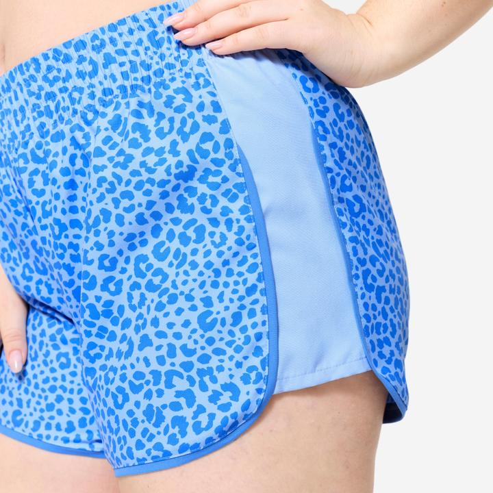 Immagine prodotto Domyos Shorts kurz leicht - blau Leo-Print (L)