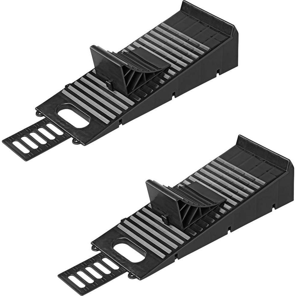 ProPlus, Garagenausstattung, Ausgleichskeil mit Unterlegkeil schwarz Set von 2 Stück