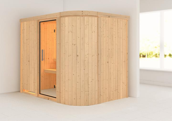 Actual product image Karibu Titania 4 with roof rim (Without oven)