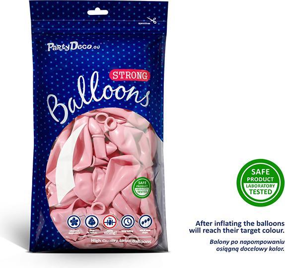 Actual product image Partydeco Strong Balloons 27cm, Pastel Pale Pink (1 pkt / 50 pc.) (50x)