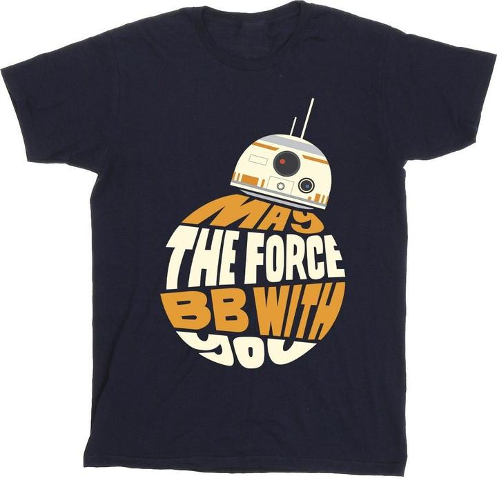 Actual product image Star Wars Mens May The Force BB8 T-Shirt (XL)