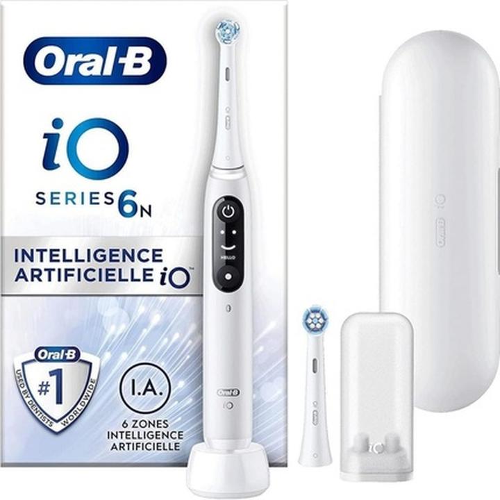 Actual product image Oral-B iO Series 6N Wit + extra iO Gentle Care opzetborstel (Oscillating toothbrush)