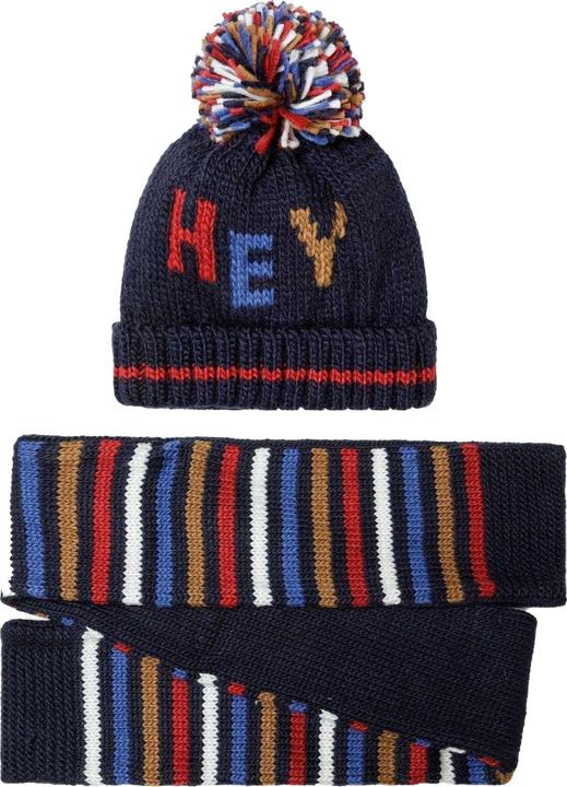 Image du produit Minoti - Ensemble écharpe et bonnet motif/style à rayures - Garçon