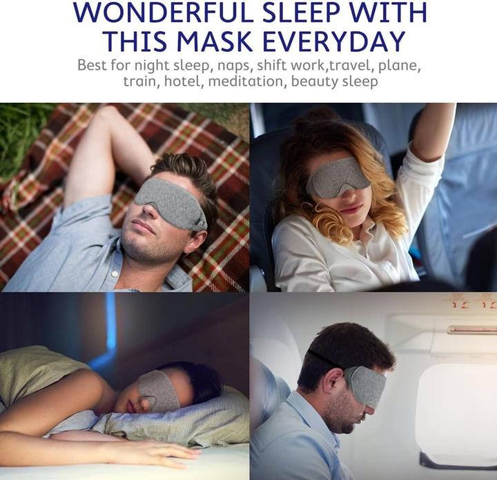 Immagine prodotto Mavogel Maschera per il sonno in cotone (Maschera sonno)