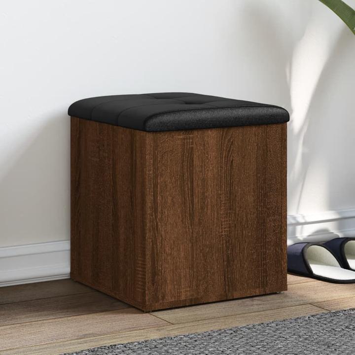 Immagine prodotto VidaXL Panca con contenitore in rovere marrone 42x42x45 cm (42 cm)