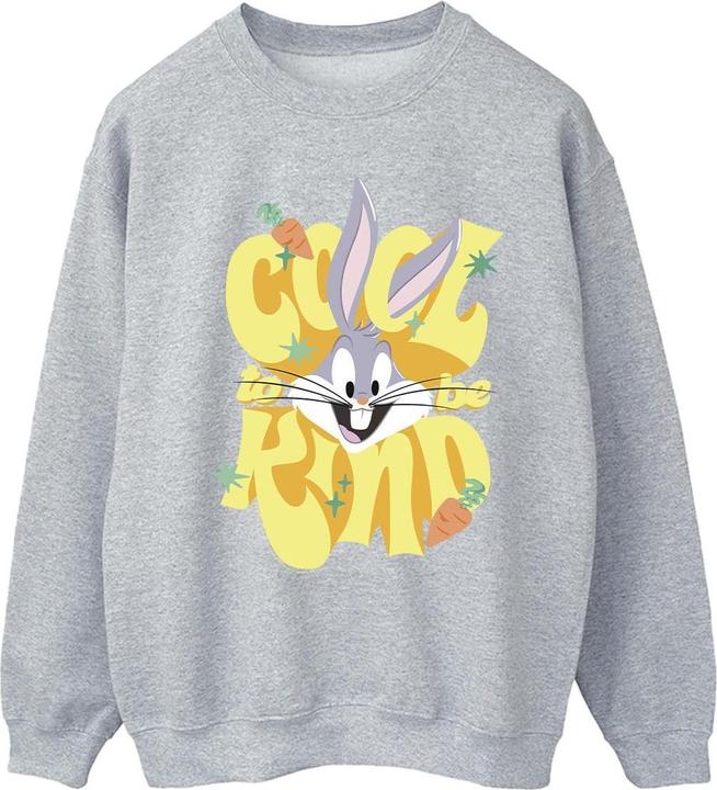 Actual product image Looney Tunes Mens Bugs Cool To Be Kind Sweatshirt (L)