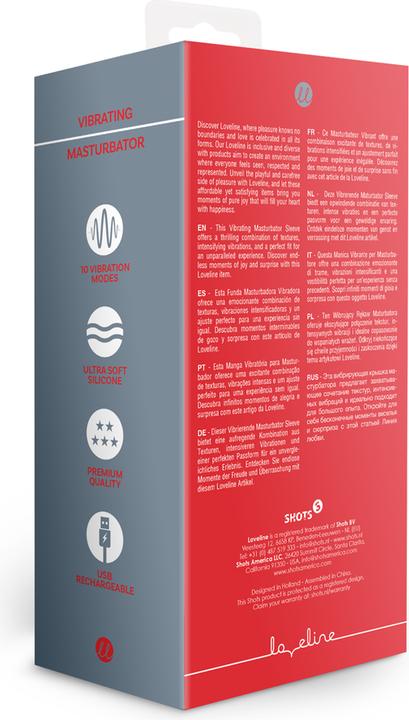 Immagine prodotto Shots Vibrating Masturbator Sleeve - Licorice Black