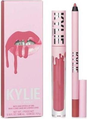 Image du produit Kylie Jenner Kylie By Matte Lip Kit - Rouge à lèvres liquide mat 3ml + Lip Liner (302 Snow Way Bae)