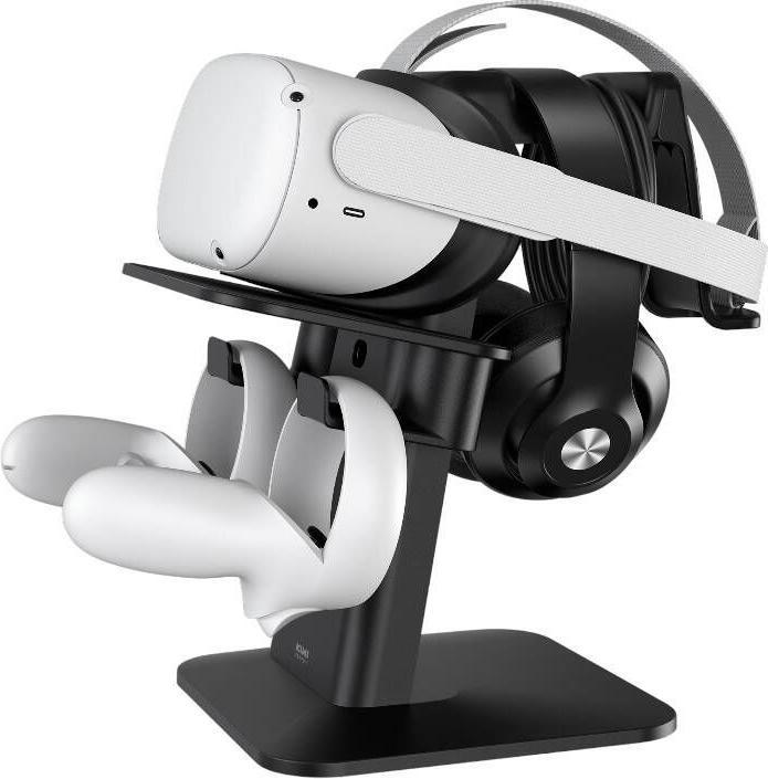 Actual product image KIWI design Updated VR Stand S2-1 for Meta Quest 2 Black