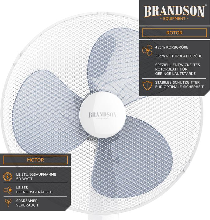 Actual product image Brandson Floor fan with 42cm Ø (44 dB)