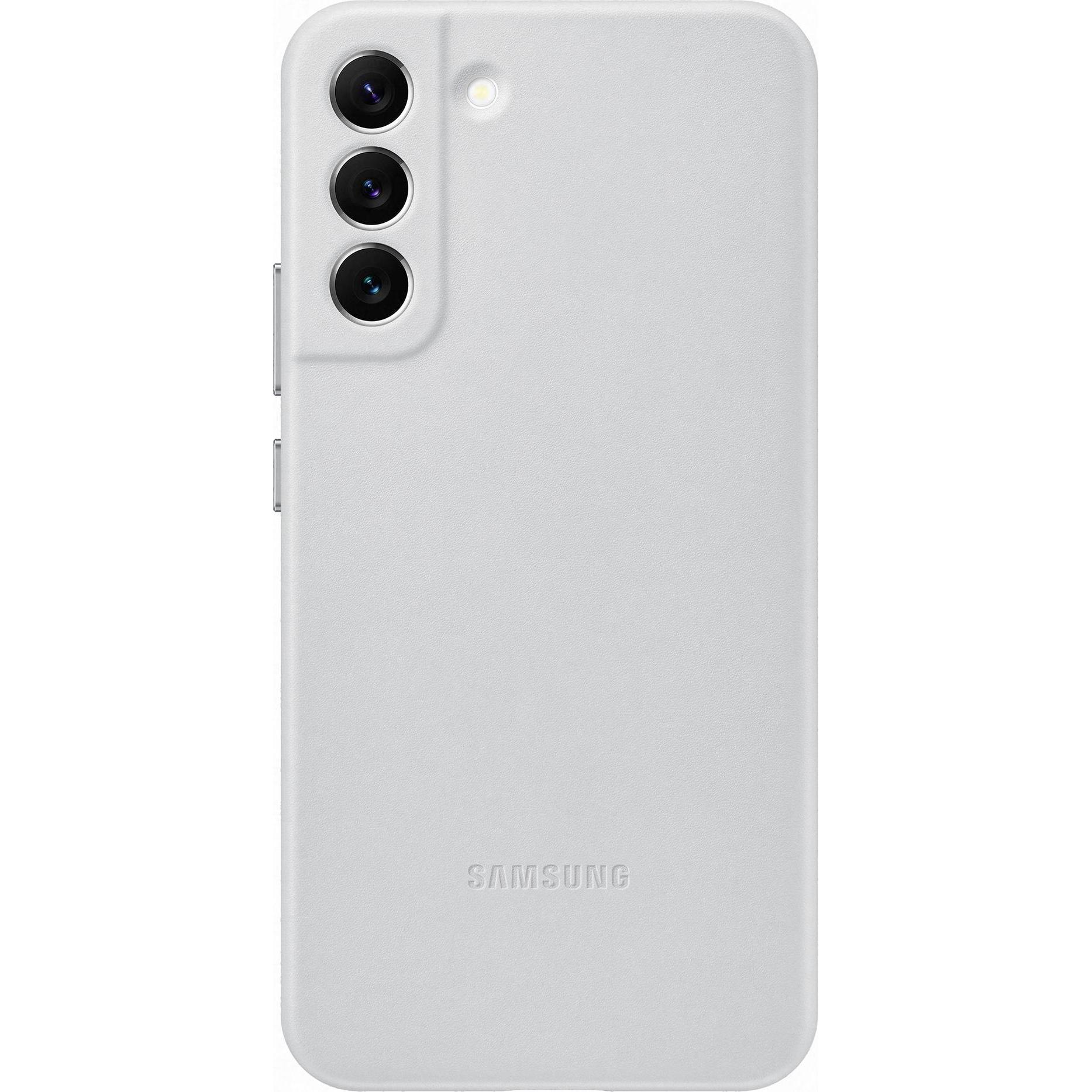 Samsung Leather Cover (Samsung Galaxy S22+ 5G), Smartphone Hülle, Grau