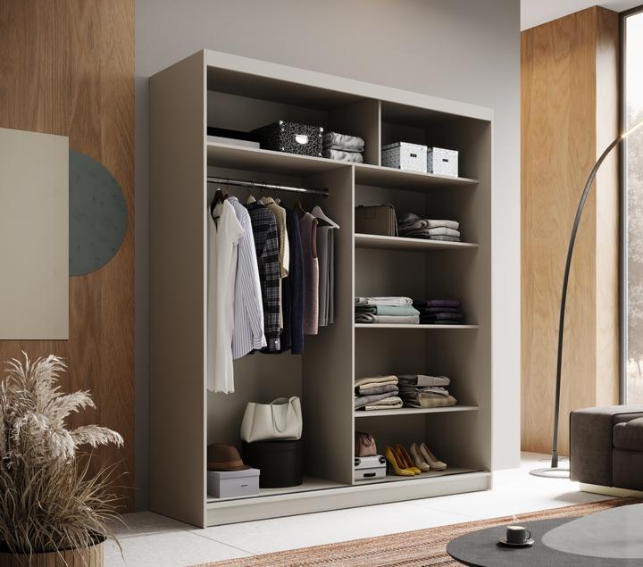 Actual product image ADRK Furniture Schiebetürenschrank Hannah 180 (180 x 58 x 215 cm)