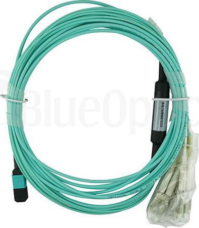 Produktbild BlueOptics MTP-4LC-M1M kompatibles MTP-4xLC OM3 Patchkabel 1 Meter (CAT8.1, 1 m)