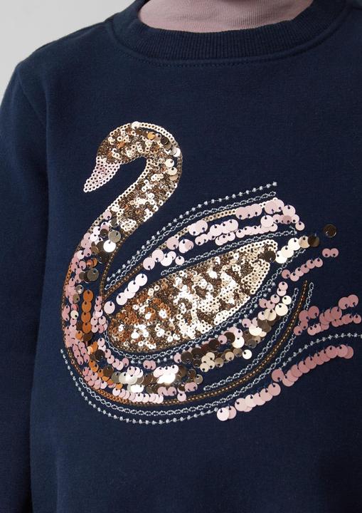 Produktbild s.Oliver Sweatshirt Kuscheliges Sweatshirt mit Pailletten-Artwork (92)