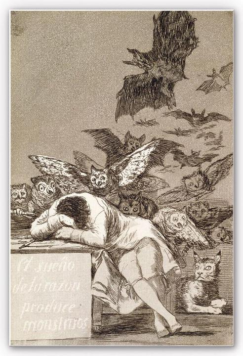 Immagine prodotto Trenddeko de Goya - Il sonno della ragione dà vita a mostri (70 x 100 cm)