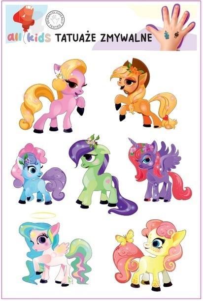 Actual product image Dodo Waschbare Tattoos für Kinder. Glückliche Ponys