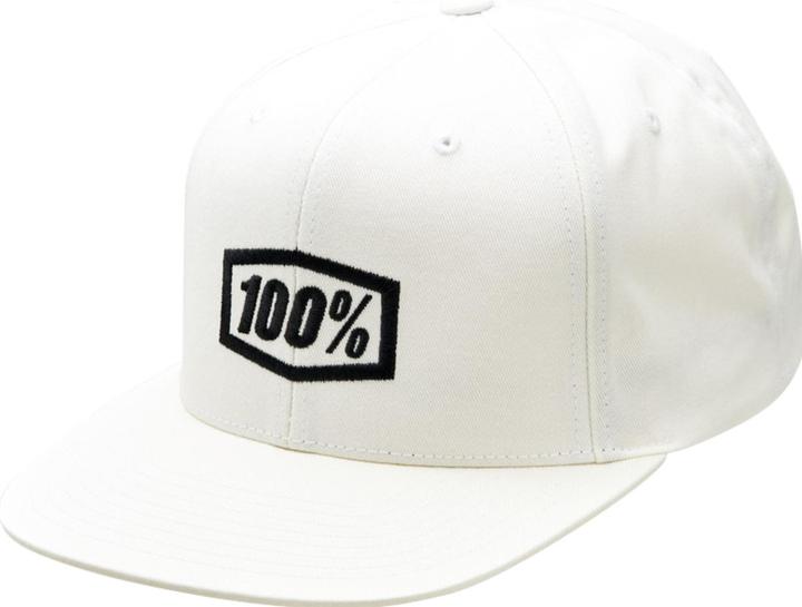 Produktbild 100% Icon AJ Fit Snapback Hat - white (One Size)