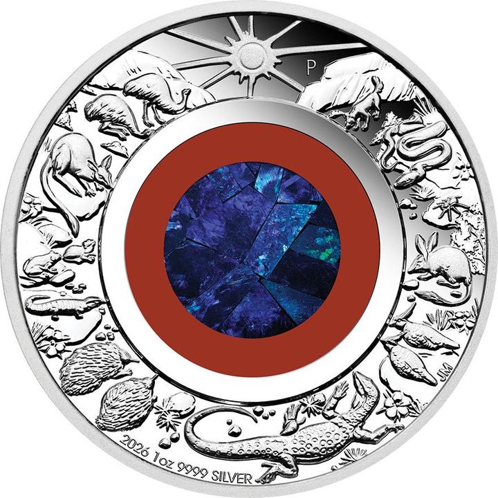 The Perth Mint Silber Wonders of Australia 1 oz PP - Opal 2026 (1.00, 2026)